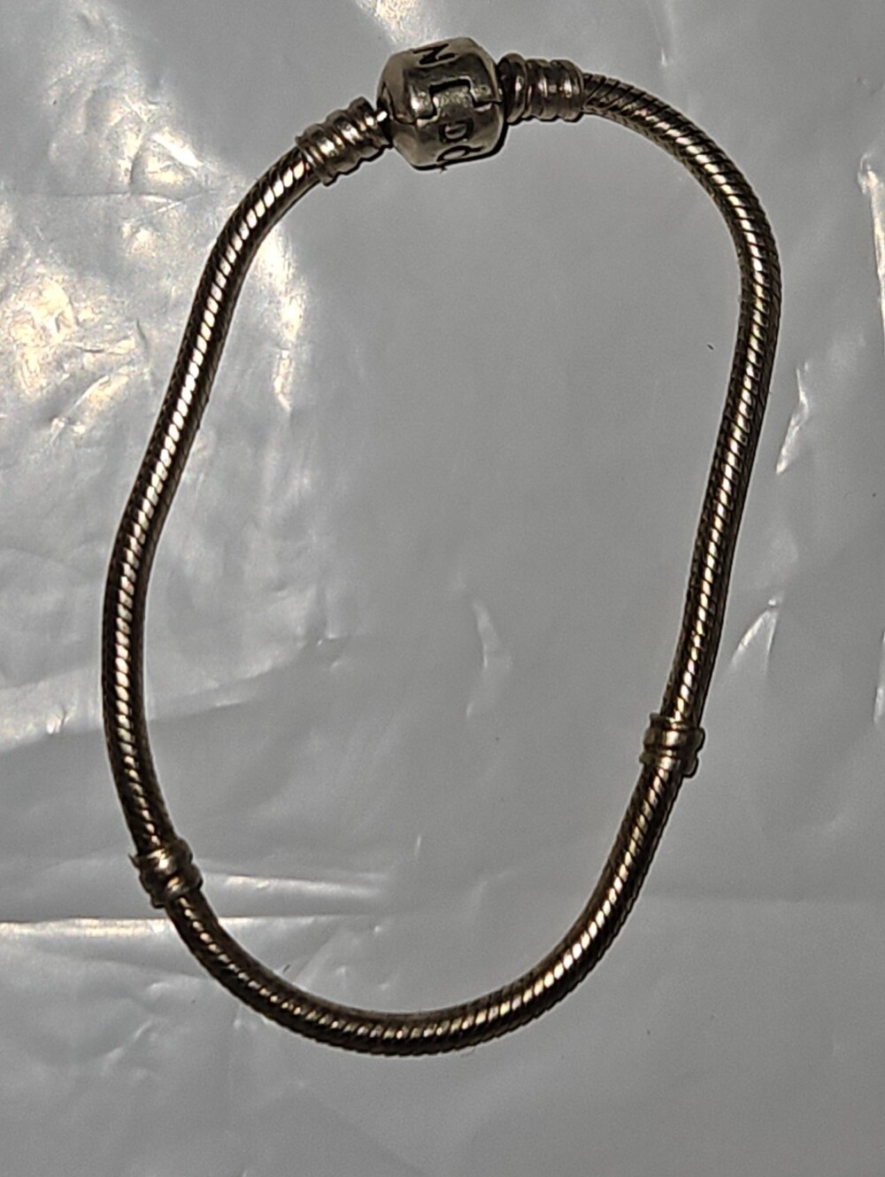 Authentic Pandora Sterling Silver Snake Bracelet